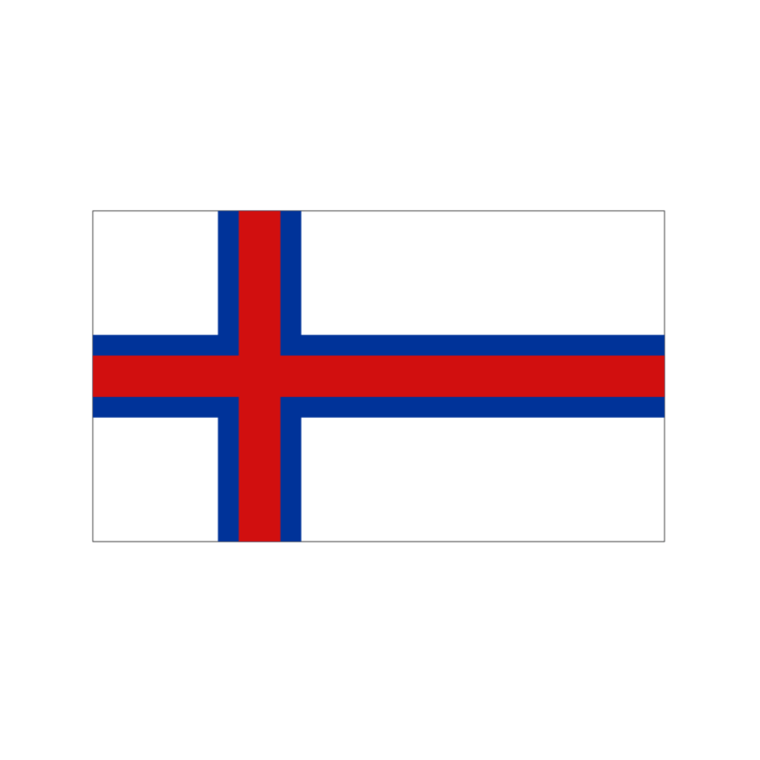 Færøsk flag til dit Memozz Bordflag