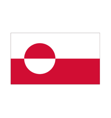 Grønlandsk flag til dit bordflag fra Memozz