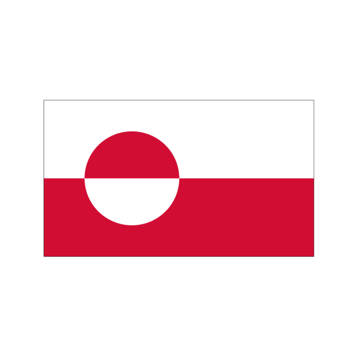 Grønlandsk flag til dit bordflag fra Memozz