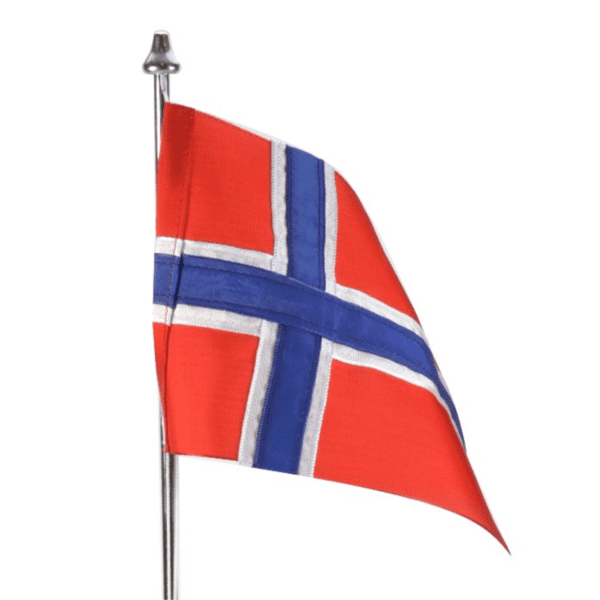 Norsk flag i stof til Memozz Bordflag