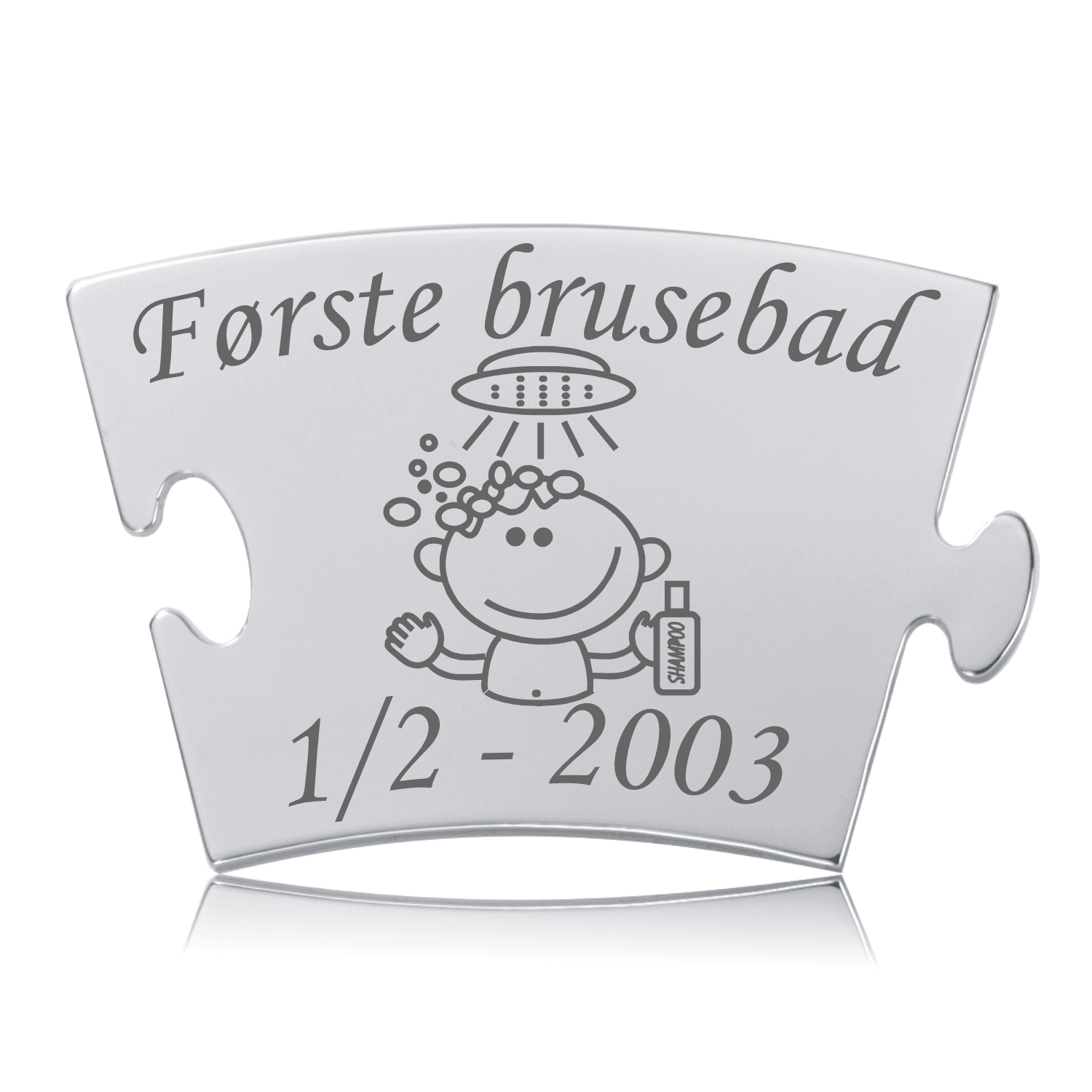 Første brusebad - Memozz Classic Mindebrik