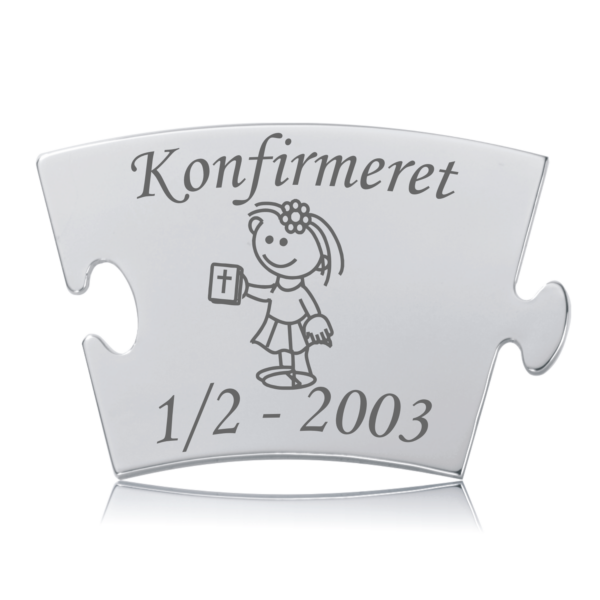 Konfirmeret - Pige - Memozz Classic Mindebrik