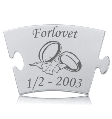 Forlovet - Model Blomst - Memozz Classic Mindebrik