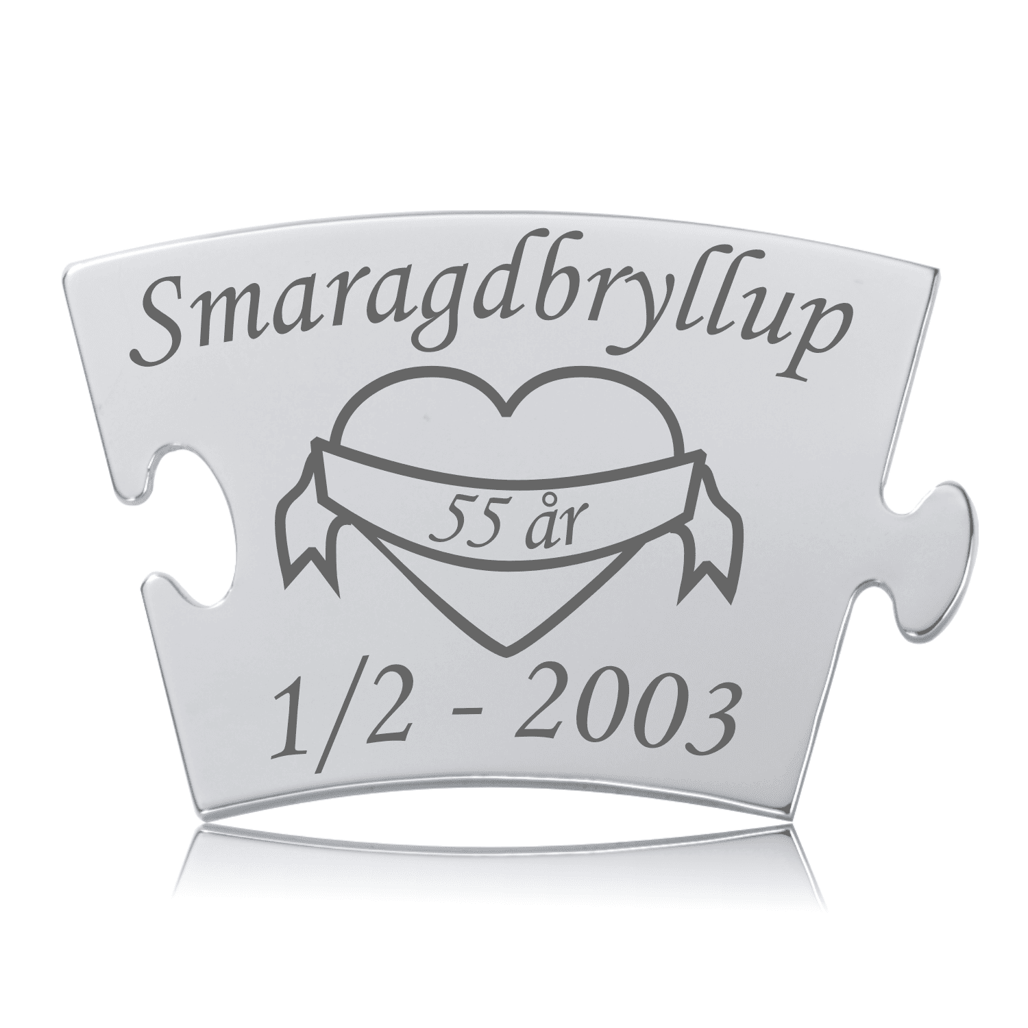 Smaragdbryllup - Memozz Classic Mindebrik