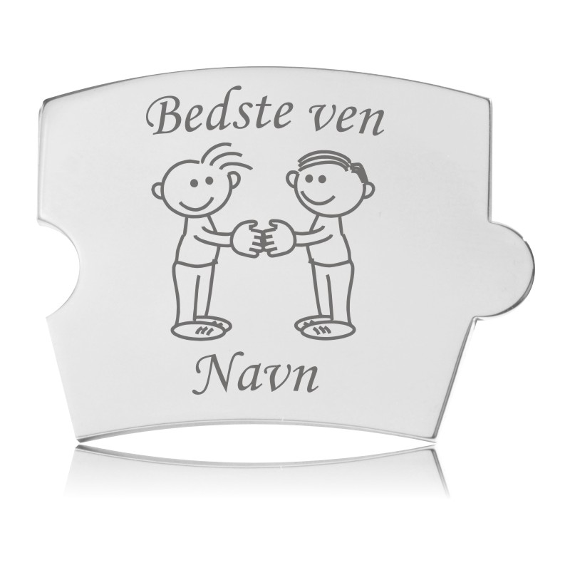 Memozz Spin mindebrik med Bedste ven symbol