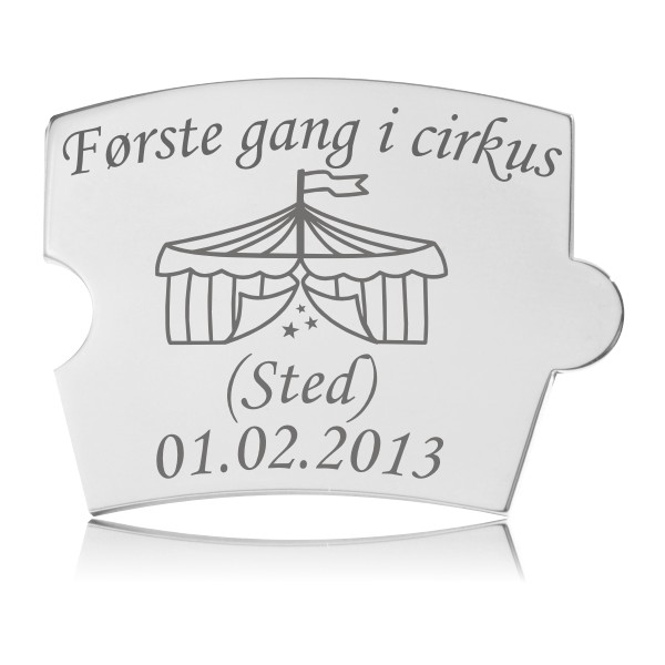 Memozz Spin mindebrik med Cirkus symbol