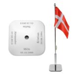 Familie flag Firkantet med navne indgraveret