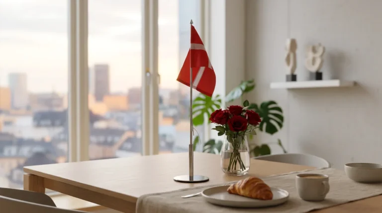 bordflag med navne – En ny tradition begynder: Bordflag med navne til det nygifte par
